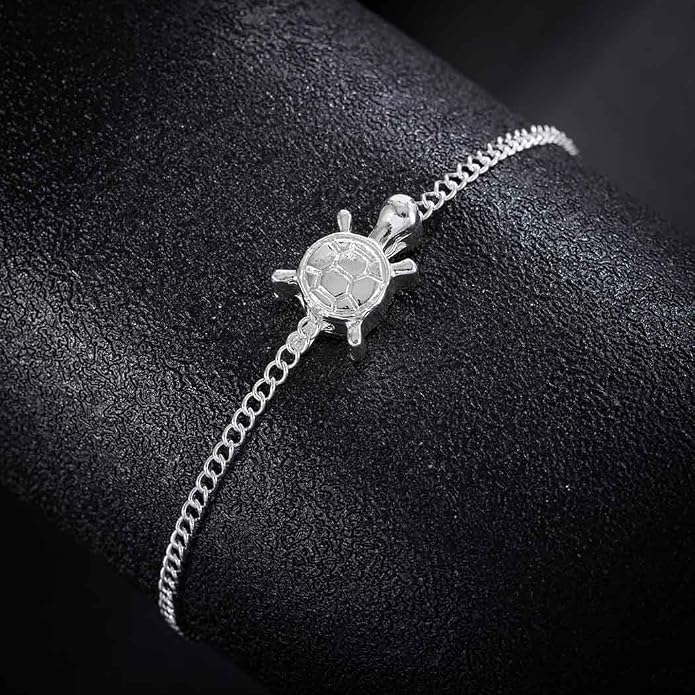 Yalice 925 Sterling Silver Ankle Bracelets for Women Dainty 14K Gold Plated Anklets Set Shiny Waterproof Ankle Chain Cross Beach Foot Jewelry Gifts