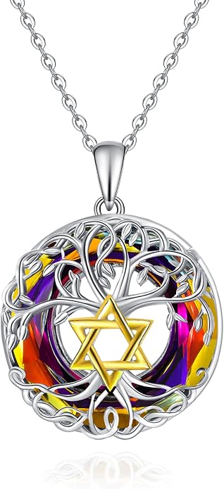 Tree of Life Thor Hammer Pendant Necklace for Women Sterling Silver S925 Jewelry for Women US1
