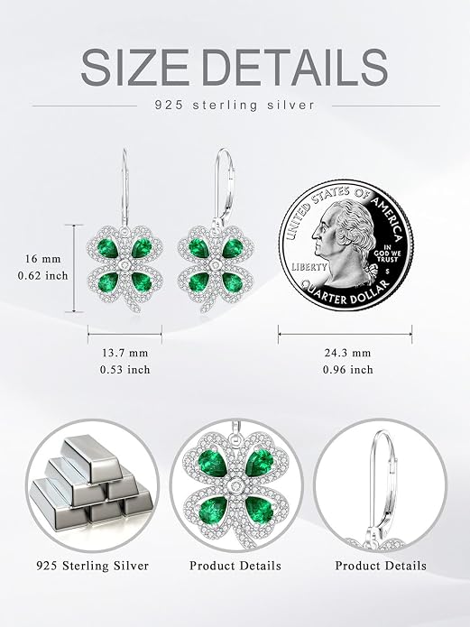 Animal/Leaf/Gothic Dangle Earrings 925 Sterling Silver Animal/Leaf/Gothic Dangle Drop Earrings Easter/Halloween/Christmas Jewelry Gifts for Women Her