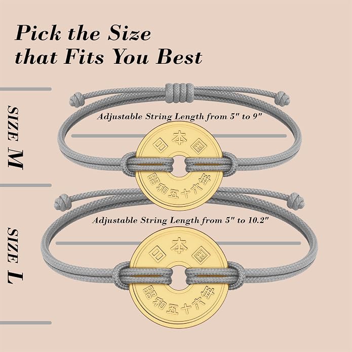 HOBBY OF KINGS Good Luck Coin Bracelet | 18k Gold Plated Wristband | Handmade Jewelry for Collectors and History Lovers