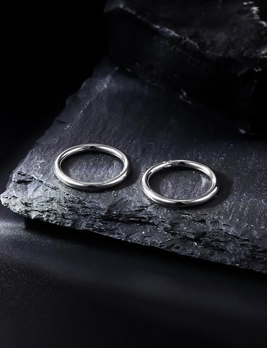 20G 18G 16G 14G 12G 10G 8G 6G 4G 2G Nose Rings Hoops Astm F136 Titanium Clicker Septum Lip Ring Tragus Helix Daith Rook Conch Snug Cartilage Lobe Earrings Hoop Piercing Jewelry For Women Men