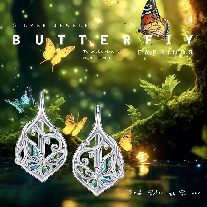 Cute Animal Leverback Earring 925 Sterling Silver Summer Bohemia Beach Theme Earrings for Women