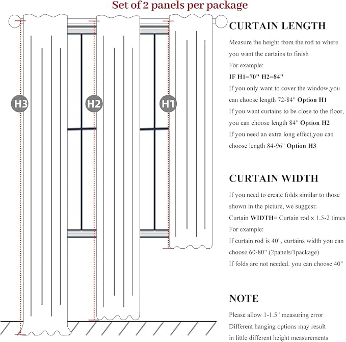 Light Grey Blackout Curtains 90 Inch Length 2 Panels Set for Bedroom, Modern Faux Linen Room Darkening Pleated Gray Burg with Rod Pocket Back Tab Insulated Curtain for Office Sunroom (50"Wx90"Lx2 )