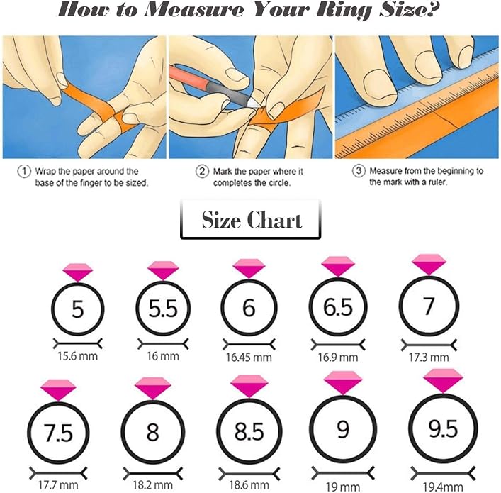 KOHOTA 6PCS Thick Dome Chunky Rings for Women 18K Gold Plated Braided Twisted Signet Ring Big Croissant Ring Minimalist Statement Ring Size 5-9