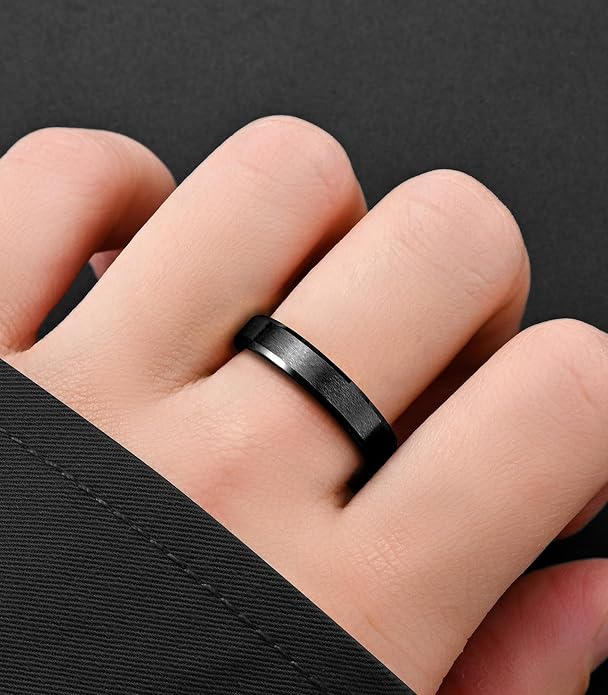 King Ring Tungsten 4/6/8/10mm Rings – Super Polished Matt Finish Tungsten Rings – Designed in USA