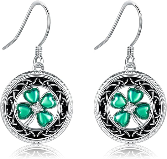 POPLYKE 925 Sterling Silver Tree of Life Dangle Earrings for Women Fashion Abalone Shell Jewelry Gifts for Mom Sister Friend Birthday