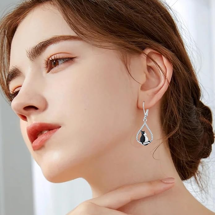 Aniu Tree of Life Earrings for Women Turquoise Malachite Teardrop Dangle Earrings for Women Sterling Silver Anniversary Birthday Drop Dangle Earrings Jewelry Gifts