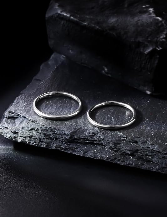 20G 18G 16G 14G 12G 10G 8G 6G 4G 2G Nose Rings Hoops Astm F136 Titanium Clicker Septum Lip Ring Tragus Helix Daith Rook Conch Snug Cartilage Lobe Earrings Hoop Piercing Jewelry For Women Men