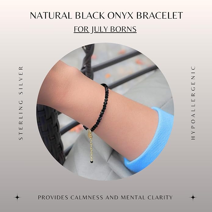 Faceted Bracelet for Women, Certified 925 Sterling Silver with 18K Gold Vermeil Healing Crystal Bracelets for Women - Crystals and Healing Stone Bracelet Women Jewelry for Gift