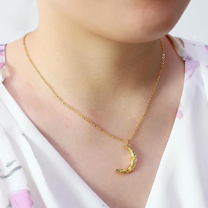 14K Gold Plated Paper Clip Chain Link Necklace Satellite Cross Key Starfish Turquoise Heart Necklace for Women