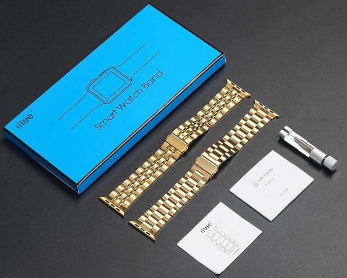 2-Pack Compatible for Apple Watch Band 46mm 42mm Series 11/10, 45mm 41mm Series 9/8/SE 3 Stainless Steel iWatch Ultra 3 Bands Men Women