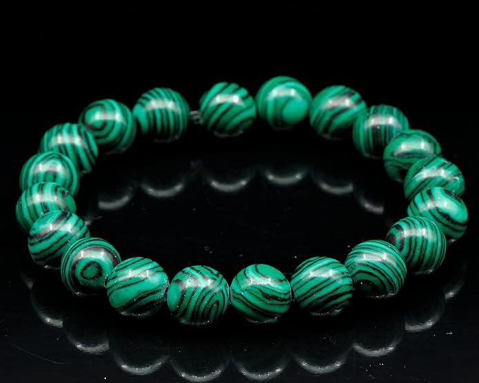 Natural Gemstone Beaded Stretch Bracelet for Men & Women | Handmade 8mm Stone Jewelry | Zodiac Chakra Elastic Bracelet | Meaningful Gift Collection