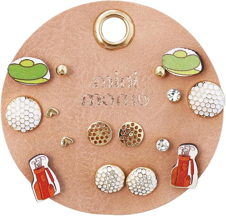 Sports Earring Set for Women Multi Pairs Assorted Multipack - Stud Earrings Jewelry Gift for Sports Mom Football, Baseball, Basketball, Soccer Team