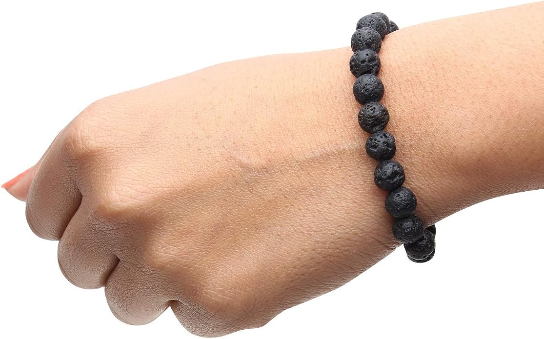 Arihant Gems And Jewels Reiki/Yoga Healing Crystal Stretchable Bracelet,100% Natural And Certified, Astrological Gemstone, Unisex Both For Men & Women - (8 Mm)