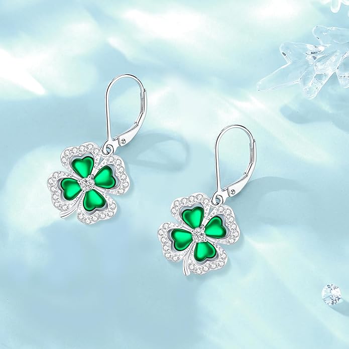 Tree of Life/Cat/Turtle/Butterfly/Flower/Celtic/Turquoise/Moonstone Dangle Earrings for Women Sterling Silver Cute Animals Drop Earrings Jewelry Gifts