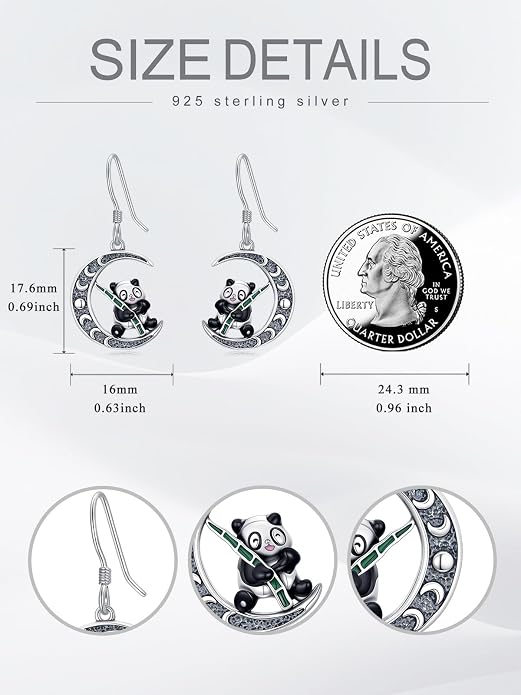 Animal/Leaf/Gothic Dangle Earrings 925 Sterling Silver Animal/Leaf/Gothic Dangle Drop Earrings Easter/Halloween/Christmas Jewelry Gifts for Women Her