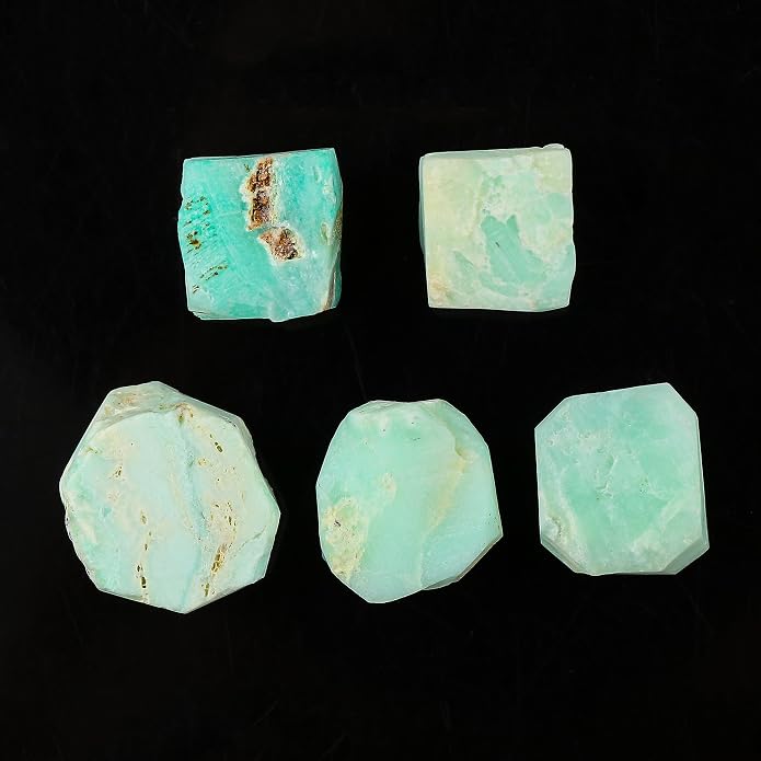 5pcs, Wholesale Raw Natural Gemstones and Crystals, Assorted Rough Stones, Bulk Loose Rock Supplies, DIY Crafts-Jewelry Making, Wire Wrapping, Gem Collection