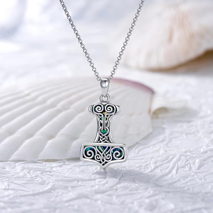 ROMANTICWORK Clover/AA/Ankh/Sun/Compass Necklace Sterling Silver Moss Agate Turquoise Butterfly/Dragonfly/Bee Pendant Jewellery Christmas Birthday Gifts for Women