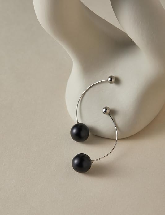 Trendy Long Thread Ball Dangle Earrings Set for Women, Colorful Drop Earrings, 6/16 Pcs DIY Interchangeable Aluminum Alloy Beads, Titanium Ear Hooks, Lightweight and Sensitive Ear Friendly