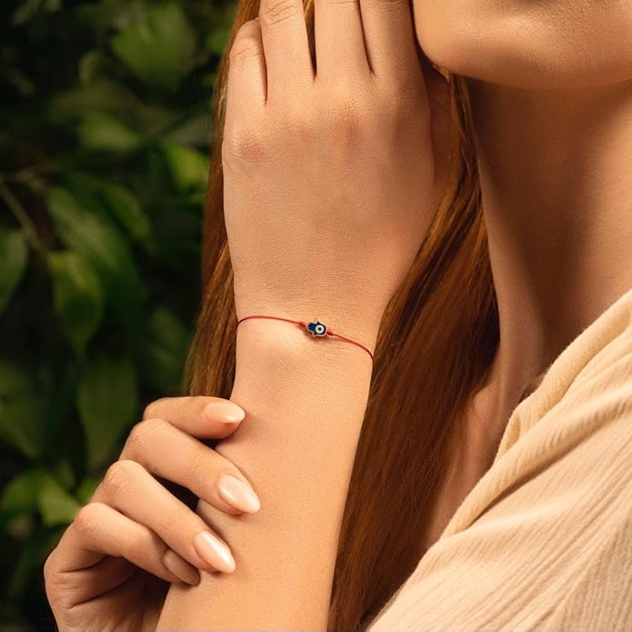KARMA AND LUCK Red String Bracelet for Women, Evil Eye Protection Bracelet, Adjustable Drawstring 5 to 8’’, Spiritual Lucky Bracelet for Protection, Handmade