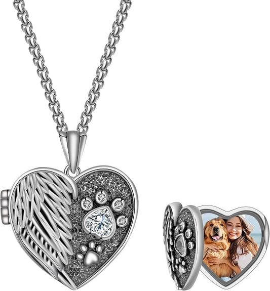 925 Sterling Silver Necklace for Men Women, Birthday Keepsake Jewelry Gifts for Mom Dad Friend