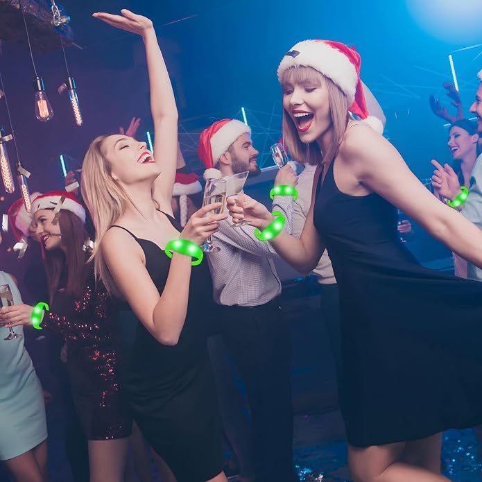 30 Pcs LED Glow Sound Activated Flashing Light Up for New Years Eve Glow in the Dark Party Supplies Christmas Party Favors Birthday Gift Carnival Concerts Night Events