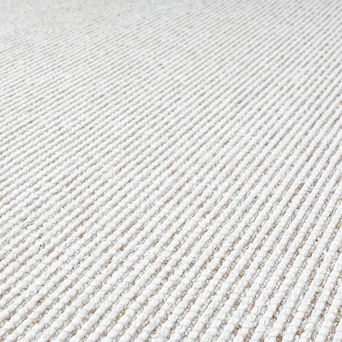 LUXE WEAVERS Two-Tone Fringed Area Rug Beige 9x12