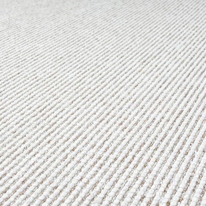 LUXE WEAVERS Two-Tone Fringed Area Rug Beige 6x9
