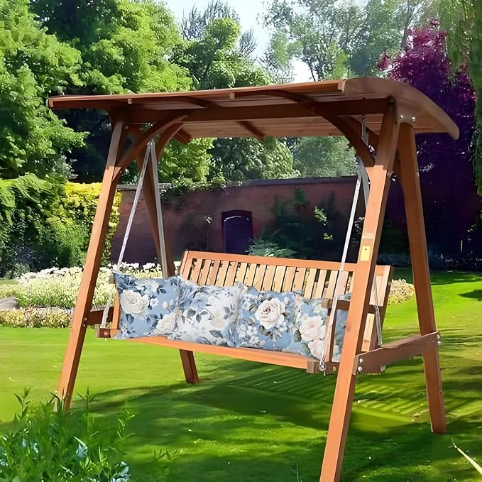 4 Pcs/Set Rose Flowers Pillow Covers Summer Floral Green Leaves Flowering Shrub Plants Natural Scenery Colorful Watercolor Linen Cushion Case for Outdoor Couch Sofa Bedroom, 26"x26"