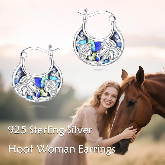 Tree of Life/Sunflower/Mountain/Daisy/Flower/Dragonfly/Butterfly/Earrings 925 Sterling Silver Hoop Earrings for Women