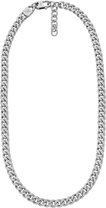 Fossil Men's Stainless Steel or Leather Necklace for Men