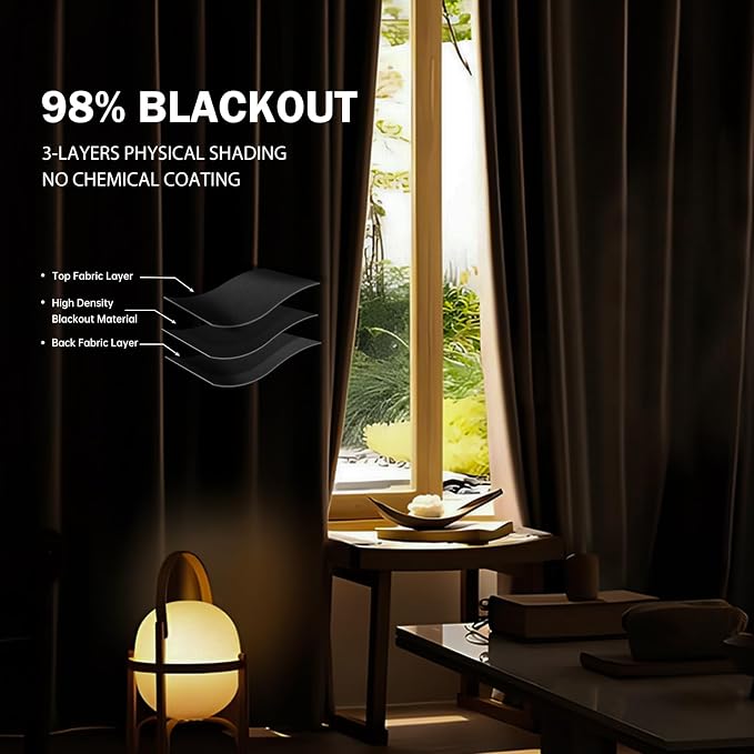 Room Divider Ceiling Mounted Curtains Track Sets Extra Wide Blackout Curtain Flexible Tracks for Bedroom Privacy Partition Separator, 1 Panel Black Drape and White Rail, W15 x H9ft