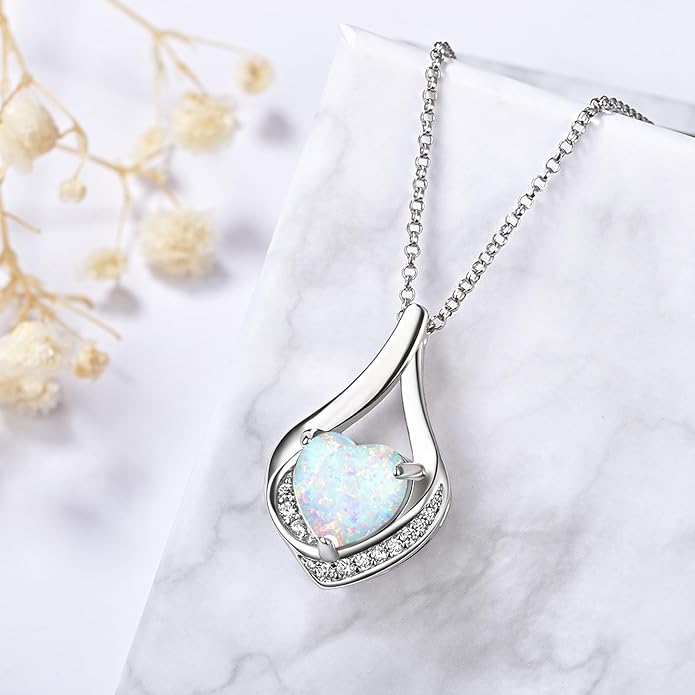 Cremation Jewelry 925 Sterling Silver Teardrop Urn Necklace for Ashes Heart Shape Memorial Keepsake Pendant for Human Ashes for Women Gift