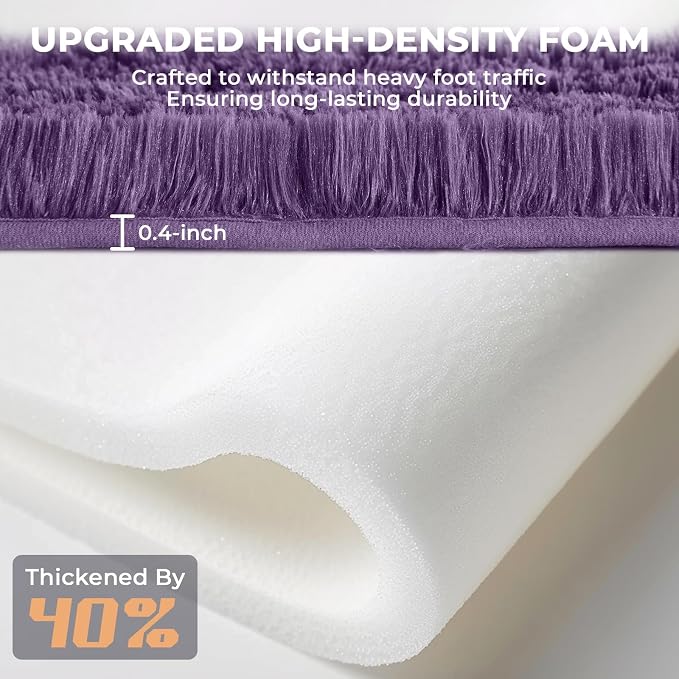 OPPODREAM 4x6 Purple Rugs for Bedroom, Ultra-Soft Fluffy Area Rugs for Living Room, 4 x 6 Shag Carpet for Nursery, Kids, Girl, Boy, Baby, Plush, Fuzzy, Shaggy, Cute Home Decor