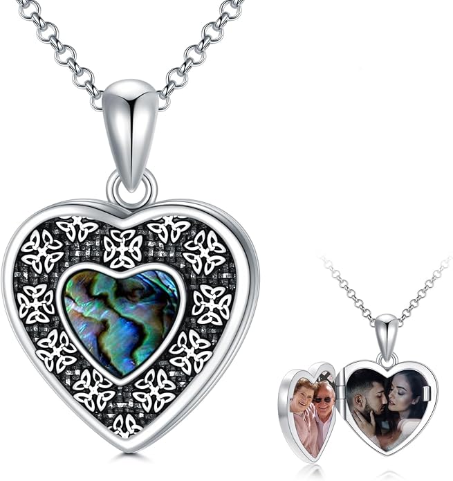 Dorunmo Personalized Locket Necklace 925 Sterling Silver that Holds Pictures Butterfly Birthstone Photo Heart Locket Custom Jewelry Congratulations New Beginnings New Job Gifts for Women
