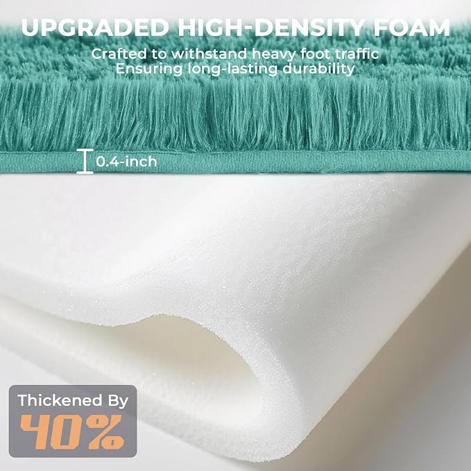 OPPODREAM 4x6 Teal Rugs for Bedroom, Ultra-Soft Fluffy Area Rugs for Living Room, 4 x 6 Shag Carpet for Nursery, Kids, Girl, Boy, Baby, Plush, Fuzzy, Shaggy, Cute Home Decor