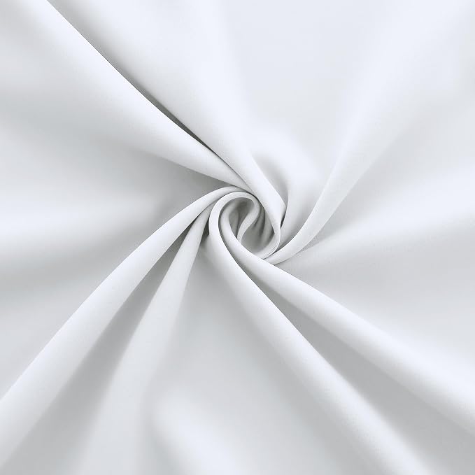 KOUFALL Closet Curtains for Bedroom Closet Door,95 Inch Long Open Grommet 60-70% Blackout Privacy Thermal Door Divider Curtain for Doorway Hallway,94 95 in Length,White