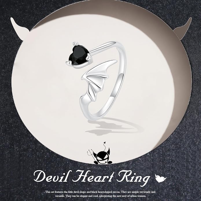 Animal Open Adjustable Ring Playful Cat Dachshund Snake Koi Fish Hummingbird Bat Heart Feather Stacking Ring for Women, Sterling Silver Plated Pet Memorial Jewelry Gift for Cat Lovers