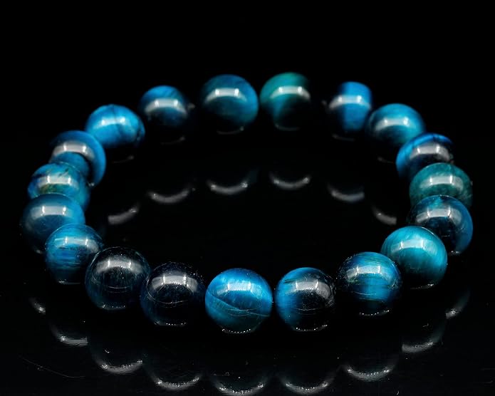 Natural Gemstone Beaded Stretch Bracelet for Men & Women | Handmade 8mm Stone Jewelry | Zodiac Chakra Elastic Bracelet | Meaningful Gift Collection