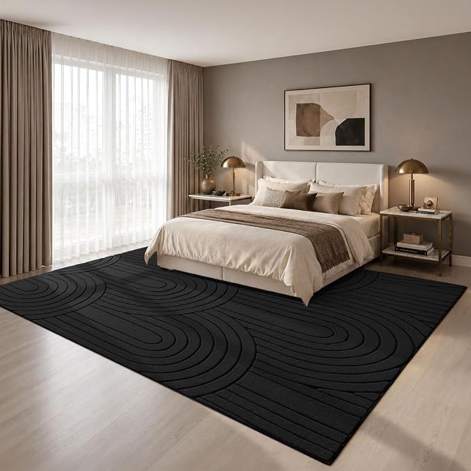 Sour Lemon 8x10 Area Rugs for Living Room，Washable Rug Modern Soft Large Area Rug for Bedroom, 3D with Soft High-Low Pile Non-Slip Carpet Mat for Kids Room Dining Room Kitchen Office