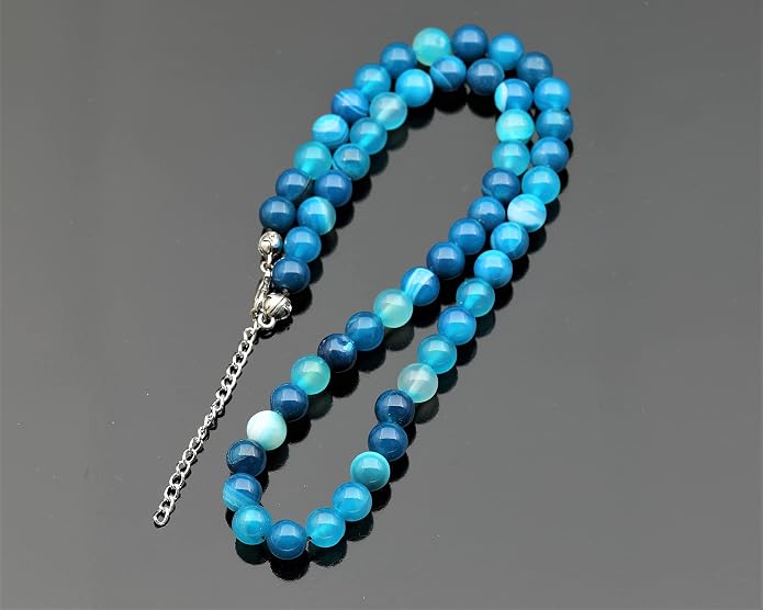 Natural Gemstone Beaded Choker Necklace | 8mm Handmade Adjustable Jewelry for Men & Women | Chakra Balancing Crystal Necklace | Spiritual Gift | Macrame Cord with Extender