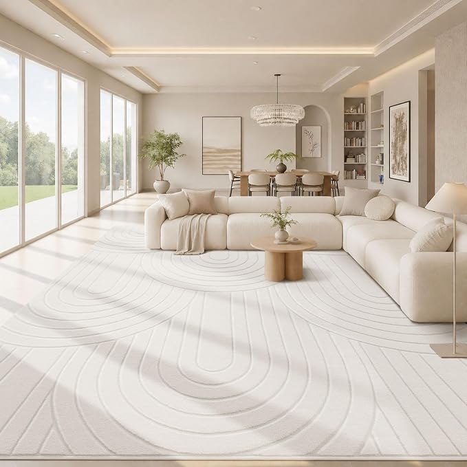 Sour Lemon Area Rugs 9x12 Living Room, Washable Rug Modern Soft Large Area Rug for Bedroom, 3D with Soft High-Low Pile Non-Slip Carpet Mat for Kids Room Dining Room Kitchen Office