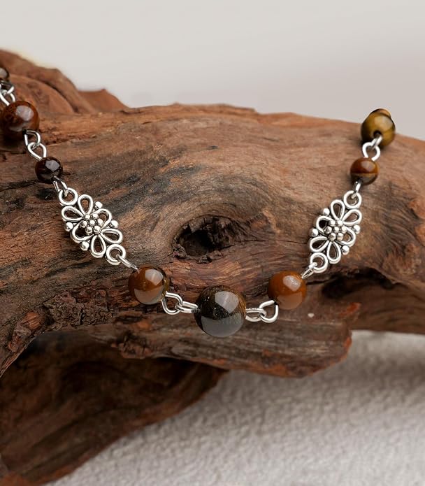 Long Beaded Silver Necklaces for Women Layered Long Statement Necklace with Stone Pearl Beads Double Sweater Chain Costume Jewelry for Women