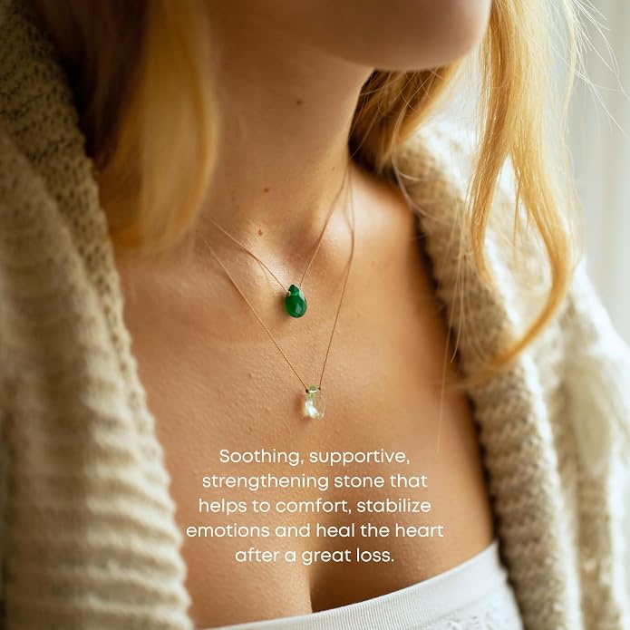 SOULKU Luxe Inspirational Necklace, Empowerment Jewelry, Handcrafted Necklace For Women, Gift For Mom, 2" Extender With Lobster Clasp, 16" Nylon Cord