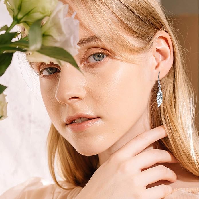 Cute Animal Leverback Earring 925 Sterling Silver Summer Bohemia Beach Theme Earrings for Women