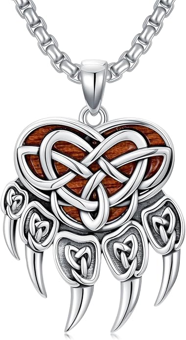 Viking Necklace for Men 925 Sterling Silver Nordic Viking Necklace Viking Amulet Jewelry Gifts for Men Women