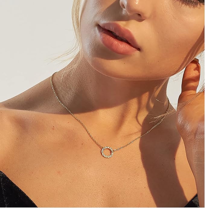Lcherry Dainty Choker Necklace for Women 14K Gold Plated Choker Necklace Gifts for Her