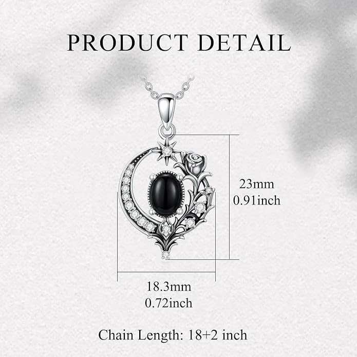 PELOVNY Celtic Knot Necklaces for Women 925 Sterling Silver Gemstone/Birthstone Teardrop Infinity Necklace Irish Celtic Pendant Jewelry Gifts for Mom Daughter Wife