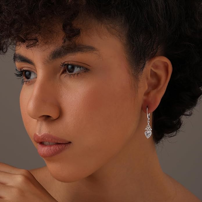 LeCalla Women's Drop & Dangle Earrings | 925 Sterling Silver Leverback Earrings | Lightweight Teardrop Lever Back Drop Dangle Earring for Women