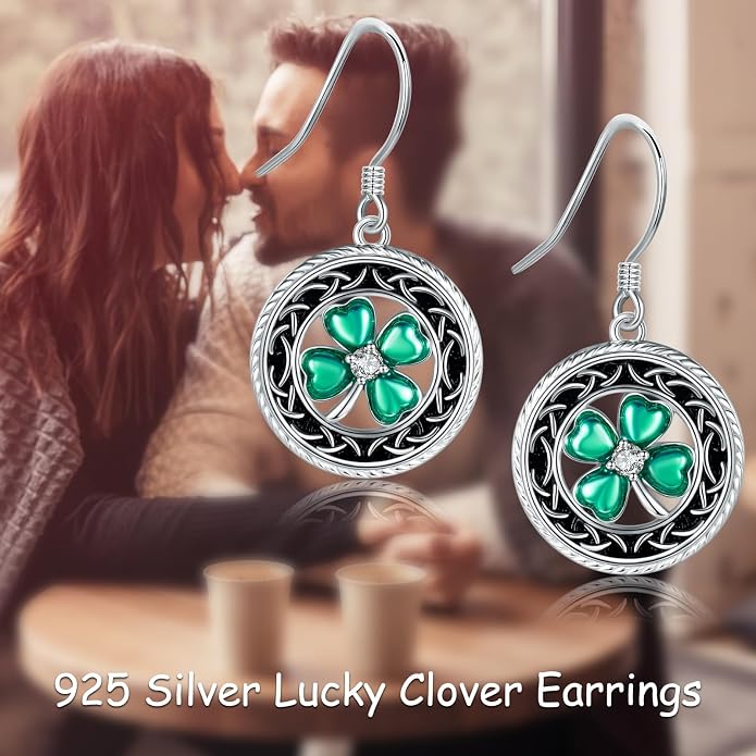 POPLYKE 925 Sterling Silver Tree of Life Dangle Earrings for Women Fashion Abalone Shell Jewelry Gifts for Mom Sister Friend Birthday